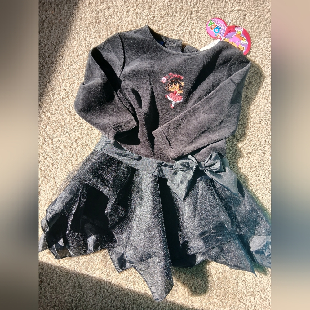 Y2K NWT Dora Black Dress